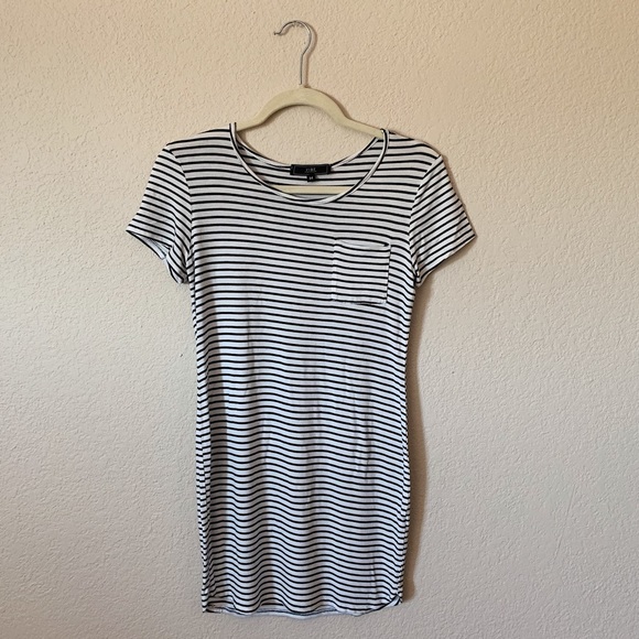 Striped T-Shirt Dress - Picture 2 of 4
